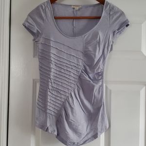 Anthropologie Fitted Asymmetrical Hem Top